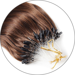 #12 Dark Blonde, 60 cm, Micro Ring Hair Extensions