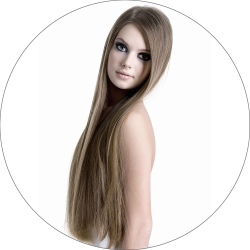 #10 Light Brown, 50 cm, Halo Hair Extensions