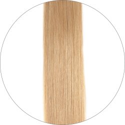 #18 Medium Blonde, 40 cm, Tape Hair Extensions, Single drawn