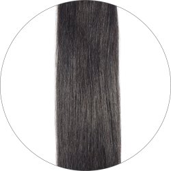 #1B Black Brown, 50 cm, Premium Pre Bonded Hair Extensions, Single drawn