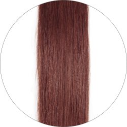 #33 Mahogany Brown, 40 cm, Clip In Hair Extensions