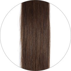 #4 Chocolate Brown, 50 cm, Weft Hair Extensions