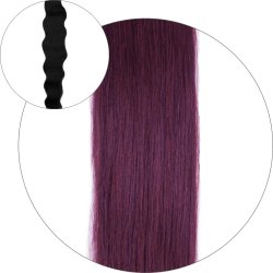 #530 Dark Burgundy, 50 cm, Natural Wave Pre Bonded Hair Extensions