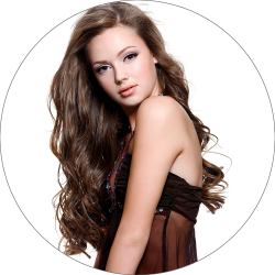 #8 Brown, 50 cm, Halo Hair Extensions