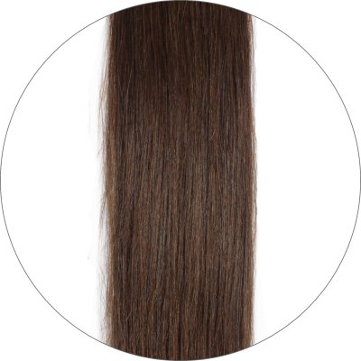 #4 Chocolate Brown, 70 cm, Pre Bonded Hair Extensions, Single drawn