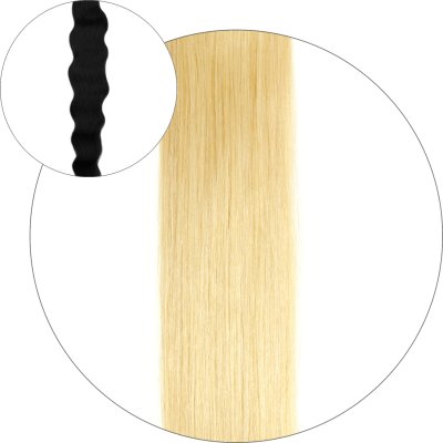 #613 Light Blonde, 50 cm, Natural Wave Pre Bonded Hair Extensions