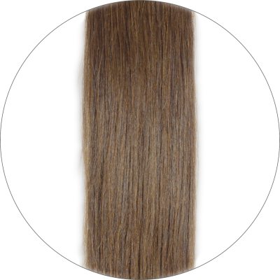 #8 Brown, 30 cm, Tape Hair Extensions, Single drawn