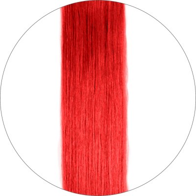 #Red, 40 cm, Clip In Hair Extensions